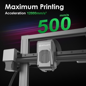 Imprimante 3D FDM Artillery Sidewinder X4 Pro avec compensation automatique de nivellement haute vitesse 500 mm/s, rail linéaire X Y, pour laboratoire d'impression 3D - Product Image 5