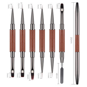 Nouveau Pinceau Liner pour Ongles en Bois de Santal Style Japonais, Ultra-Fin Professionnel, Stylo de <span class=keywords><strong>Dessin</strong></span> de Ligne Française, pour Gel UV, Dégradé et Estompage en <span class=keywords><strong>Manucure</strong></span> - Product Image 2