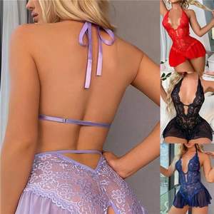 Новый женский суперсексуальный пеньюар-комбинезон из кружева и прозрачных материалов. - Product Image 2