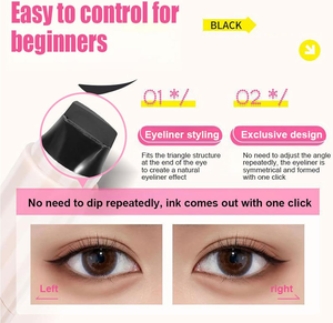 2 Piezas de Delineador de Ojos con Sello Magnético para Ojos de Gato, Lápiz Delineador de Ojos con Sello, Larga Duración, Resistente al Agua, Delineador Líquido para Principiantes - Product Image 5