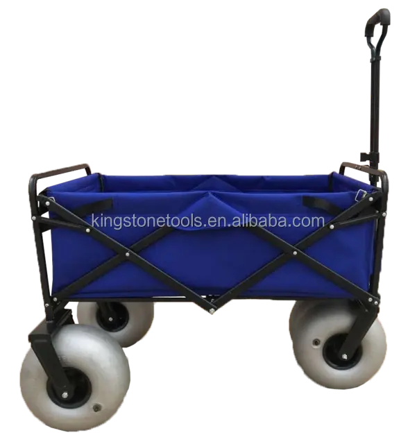 Rueda de globo plegable, carro de playa, Wagon, exterior, acampada, jardín, TC0066