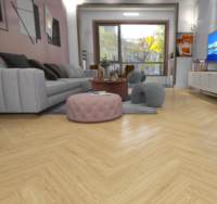 Holzoptik Selbstklebende PVC-Vinylplanken Bodenbelag Abziehen und Aufkleben Fischgrätmuster Wasserdicht Umweltfreundlich für Apartments und Villen