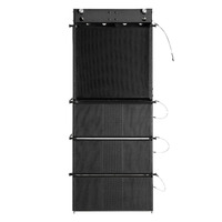 Amplificateur de sonorisation professionnel 1000W pour scène et extérieur, avec enceinte Line Array DSP 2x6,5 pouces en plastique et bois, et enceinte métallique 15 pouces