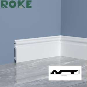रोके कारखाने थोक सफेद शैली pvc स्कर्ट पीएस मोल्डिंग कॉर्निस छत पीएस मोल्डिंग - Product Image 3