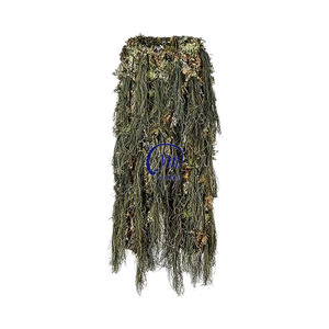 Costume con cappuccio abbigliamento mimetico cecchino caccia leggero 3D foglia Ghillie tuta per adulto - Product Image 1