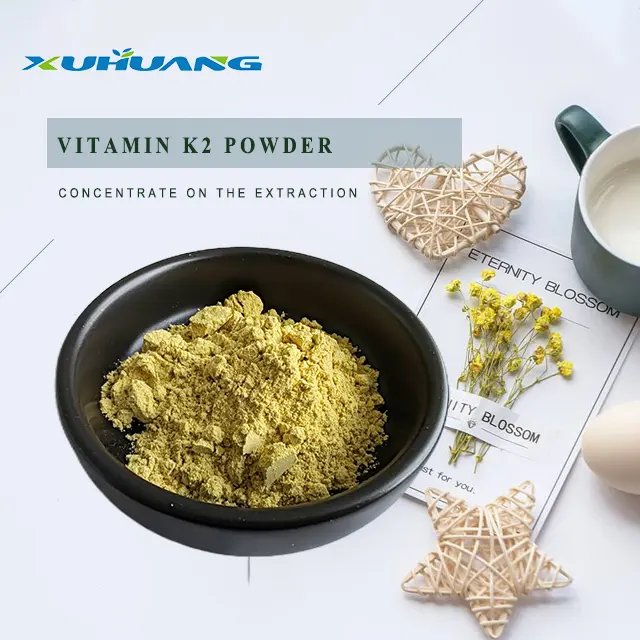 Xuhuang Bulkprijs 1.3% 1.5% Pure Vitamine K2 Mk7 Poeder