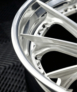Nuevas llantas forjadas personalizadas de 2 piezas, aleación 6061-T6, color plata cepillada con borde pulido, llantas cóncavas profundas de 25 mm para Audi, Mercedes, <span class=keywords><strong>Tesla</strong></span> - Product Image 5