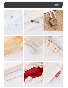Bolsa de Compras Reutilizable con Logotipo Personalizado, Bolsa de Mano de Lona de Algodón Lisa de Alta Calidad para Mujer - Product Image 6