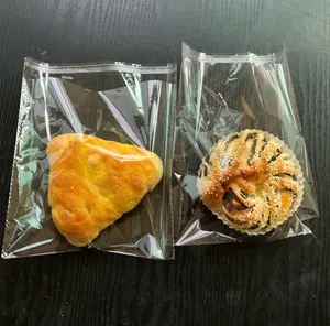 Cookie packaging bags Clear Personalized custom Plastic Bakery small big favor cookies Eco-friendly flat for online stores