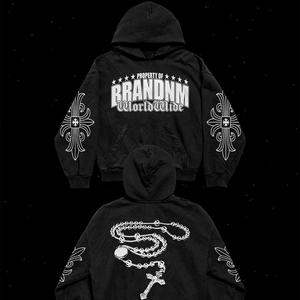 เสื้อฮู้ดซักลายกรดพร้อมสกรีนโลโก้ดีไซน์ส่วนตัวใส่สบายๆ - Product Image 3