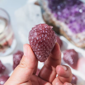 Oferta Especial: Joyería Ying Lai de Cuarzo Fresa Natural Tallado a Mano de Alta Calidad, Cristal Pulido para Decoración - Product Image 1