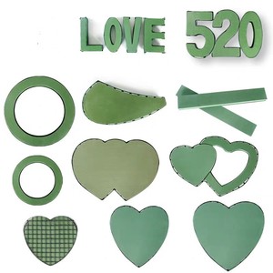Blocs de <span class=keywords><strong>mousse</strong></span> florale d'oignon sec et frais, pour l'arrangement florale, toutes sortes de fleurs, en forme de cœur - Product Image 6