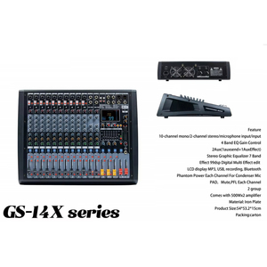 CLAVAX 프로페셔널 10 채널 파워 오디오 믹서 콘솔 CLMC-GS10-X 모델 99 DSP 효과 7 밴드 이퀄라이저 그룹화 사운드 보드 - Product Image 4