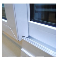 Ventanas Corredizas de PVC con Aislamiento Térmico y Diseño de Mosquitera para Uso Residencial