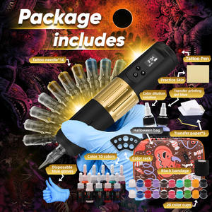 Nouvelle arrivée Ensemble complet de pistolets à tatouer rotatifs sans fil Kit complet et complet pour les tatouages - Product Image 4