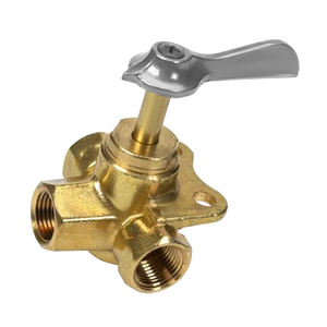 <span class=keywords><strong>Vanne</strong></span> sélectrice de carburant à <span class=keywords><strong>3</strong></span> <span class=keywords><strong>voies</strong></span> en laiton marin avec déclenchement positif, ports femelles NPT 1/4\", pour moteurs à double réservoir - Product Image 2