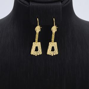 Pendientes Largos de Latón Chapados en Oro de Alta Calidad y Moda JXX, Pendientes Colgantes para Mujer - Product Image 5