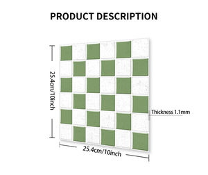 กระเบื้องโมเสคกันน้ำ ทนความร้อน สำหรับ<span class=keywords><strong>ห้อง</strong></span>นั่งเล่น แบบลอกและติด แผ่นผนังติดกาว - Product Image 2