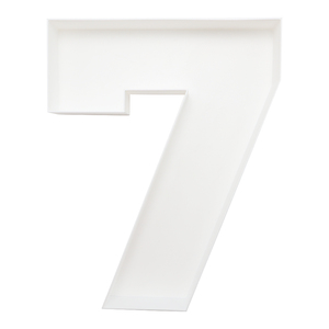White Paper Number 7 <b>Box</b> Letter Display Packaging for <b>Party</b> Decoration Gift Packing - Product Image 3