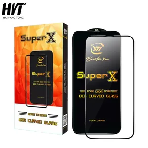 Pelindung layar kaca Tempered Super X, untuk Mi K20 Pro, pelindung layar kaca Tempered untuk iPhone 13 12 14 15 Pro Max