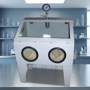 Jewelry <b>Sand</b> Blasting Cabinet Machine With Stand Abrasive Surface Finishing Tool for Gold <b>Silver</b> OEM Supply - Product Image 2