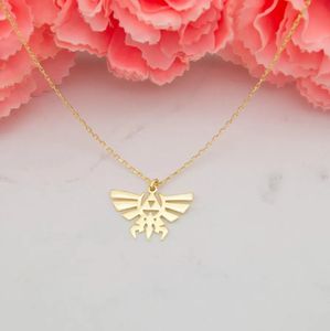 Collar Popular Chapado en Oro de 18K de Legend of Zelda, Dije Trifuerza de Acero Inoxidable 316L, Joyería Antideslustre, Regalo para Gamers y Cosplay - Product Image 5
