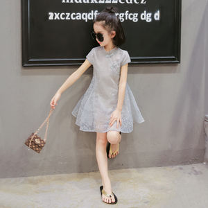 ผู้นำเข้าสินค้าจีนขายส่ง ชุดเดรสลายเส้นแบบดั้งเดิมสำหรับเด็กหญิงอายุ 10 ปี - Product Image 4