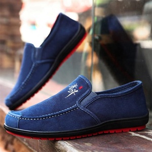 Thời Trang Mới PVC Tiêm Slip On Sneakers Giày Thường Bền Giày Nam Vải - Product Image 6