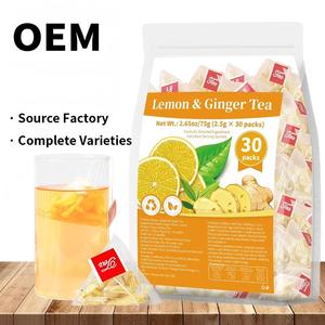 Bolsitas de Té de Limón y Jengibre Secos Directo de Fábrica, 75g, 30 Paquetes, Té Herbal Natural Puro, Té para el Bienestar Diario, Venta al Por Mayor - Product Image 6