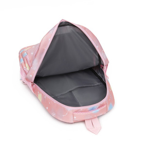 Student <b>Backpack</b> For Girls <b>Large</b> <b>Capacity</b> Macaron Colors Cartoon Design School Education - Product Image 1