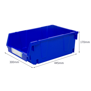 8049 contenitore in plastica impilabile ad apertura frontale per piccole parti organizzazione tecniche di iniezione riciclabili per uso magazzino - Product Image 1