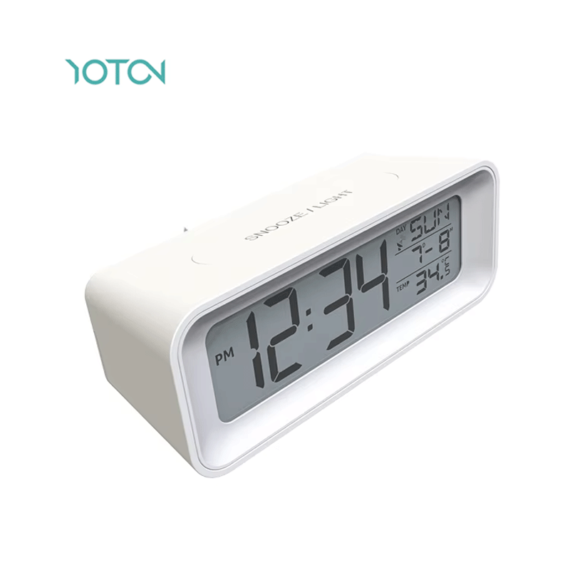Youton 2023, новые оптовые продажи, высокое качество, ЖК-дисплей, радиоуправляемые часы, Настольный будильник с функцией повтора