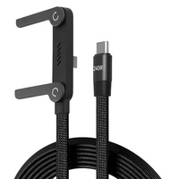 Câble de charge rapide et de transfert de données USB-C vers USB-C PD3.1 de haute qualité 1,5 m (PD27W C vers L 240W) en nylon pour iPhone et appareil photo
