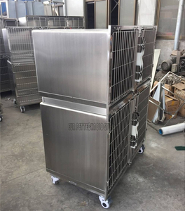 Jaula para Mascotas EURVET de 4 Puertas, Acero Inoxidable 304, para Hospital <span class=keywords><strong>Veterinario</strong></span>, Guardería, Aislamiento para Inyecciones/Infusiones - Product Image 2