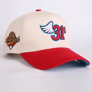 Groothandel <span class=keywords><strong>Custom</strong></span> Borduurwerk <span class=keywords><strong>Logo</strong></span> 5 Panel Gebogen Rand Baseball Cap Hoge Kwaliteit Mannen Vrouwen Baseball Hoeden Sport Baseball Cap - Product Image 4