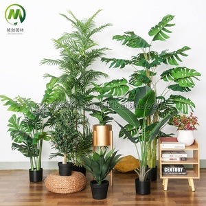 Decoración Artística, Hojas de Plástico PE, Planta Verde Artificial, Árboles Falsos, Bonsái Artificial para Decoración de Interiores - Product Image 4