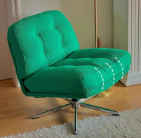 Fauteuil de loisirs en tissu rotatif individuel en gros pour petit appartement salon