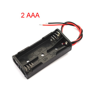 Boîtier de piles No 7 1/2/3/4/AAA avec compartiments rouge et noir, alimentation 45V3V, système de gestion des piles en polypropylène PP - Product Image 3