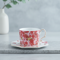 Tasse à café et soucoupe en porcelaine de Jingdezhen, personnalisables pour mariage, fêtes, affaires, Nouvel An, style National Tide Wind, Nouvelle Chine