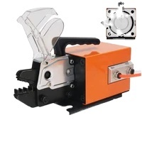 Machine à sertir les bornes pneumatiques Naibao AM-10 en acier au carbone, style européen, avec interrupteur au pied, portable, pour fils et câbles