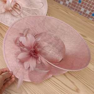 Cappelli <span class=keywords><strong>donna</strong></span> moda <span class=keywords><strong>donna</strong></span> a tesa larga Kentucky <span class=keywords><strong>Derby</strong></span> Sinamay cappello da chiesa cappelli da chiesa per eleganti donne fantasiose <span class=keywords><strong>Derby</strong></span> - Product Image 5