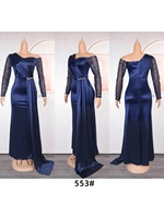 Robe longue maxi blanche élégante à sequins pour femme, idéale pour mariage, demoiselle d'honneur, soirée, été 2024, style africain, très populaire, K0393