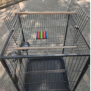 Nids de pays de perroquets en acier inoxydable <span class=keywords><strong>cage</strong></span> de maisons d'oiseaux pour Ara tela plastique Passaros pinson <span class=keywords><strong>cage</strong></span> à oiseaux élevage - Product Image 3