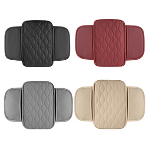 Alfombrilla para reposabrazos de coche, bolsillo de almacenamiento universal para consola central, 45,5x31x2cm, rojo, negro, gris, Beige - Product Image 3