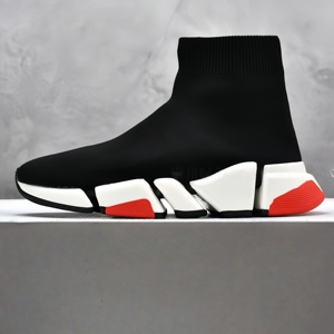 Men's Casual Sneakers High-Quality Breathable Lightweight Sports Shoes <b>Sock</b> Design Soft Sole Comfortable Walking Shoes - Product Image 1
