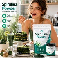 Poudre de spiruline de qualité alimentaire Longbio, vente chaude, comprimés, 60% de protéines, spiruline en poudre OEM
