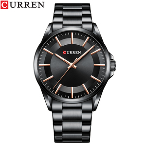 CURREN-8429 montres à quartz multifonctions multicolores de luxe pour hommes, bracelet en acier inoxydable - Product Image 2