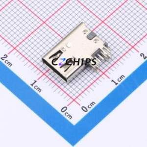 GT-USB-7036B USB Connector Through hole Component (THT) Connector Type-C USB 2.0 Female Side Insert - Product Image 1