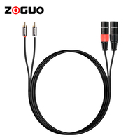 Microphone XLR personnalisé en usine avec réduction de bruit, câble audio mâle vers 6,5 mm, longueur 10 m, blindage en PVC tressé, en stock