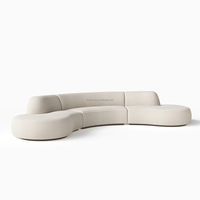 FERLY Luxury American Style Wohnzimmer gebogenes Design mit mehreren Sitzen Modularität Sofas U-Sofa Sectional